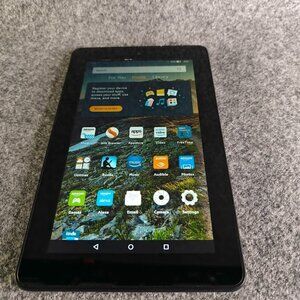 Amazon Kindle Fire 7 Tablet 5th Gen 8GB Black 7" –Tested – Finicky Charging Port